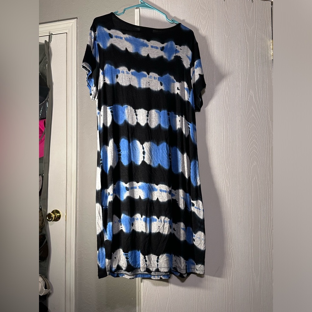 U-knit Blue Tye-dye dress Size Xxl